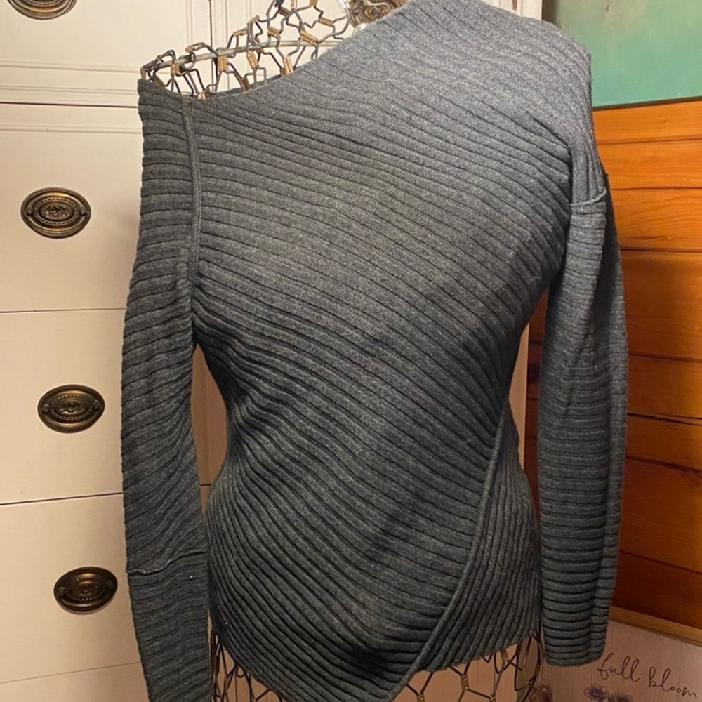 Free People Black Long Sleeve Top